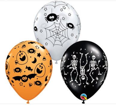 Halloween Ballons Spooky, 25 Stück