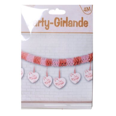 Party Girlande Just Married, rosegold
