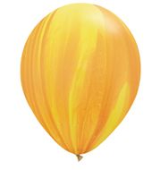 Hawaii - 5 x Rainbow Luftballons Gelb