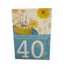 40.Geburtstag - Glückwunschkarte