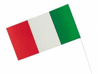 Italien Fahne am Stock