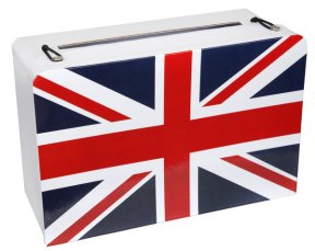 Reisekoffer Großbritannien als Spardose