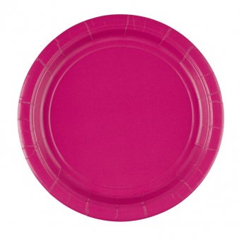 Pappteller, pink, 17,8 cm - 20 Stück