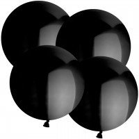 1 Luftballon XL - Ø 50cm - Schwarz