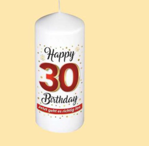 Kerze zum 30.Geburtstag