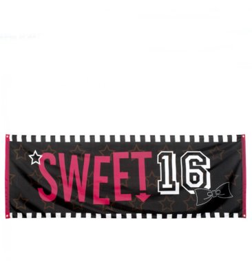 Sweet 16 Banner zum 16.Geburtstag