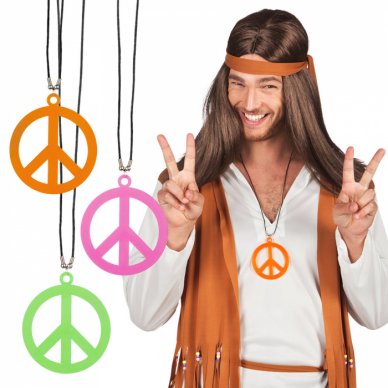 Halskette Hippie Peace, 1 Stück