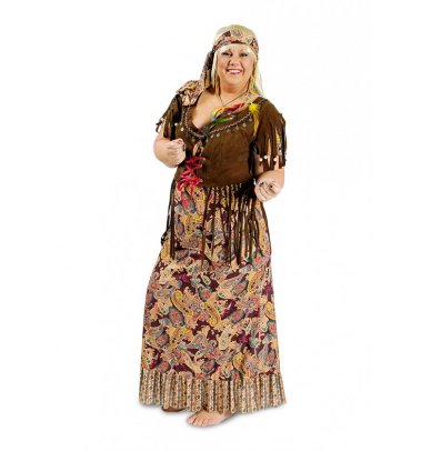 Übergrößen Hippie Kleid, XL