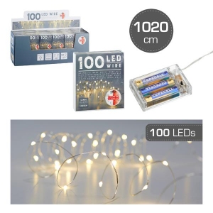 Lichterkette mit TIMER, 100 LED
