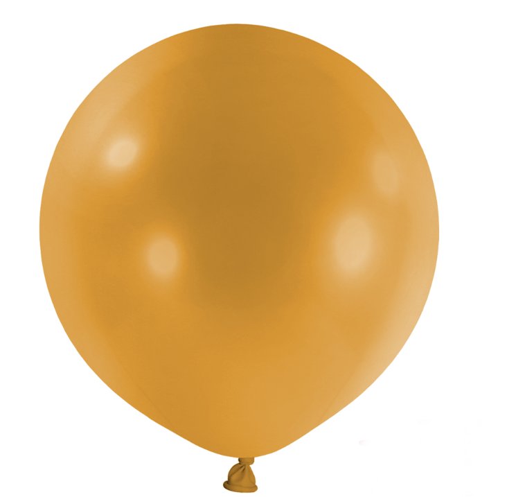 Riesenballon Mustard - 60 cm, 4 Stück