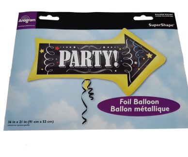 Folienballon Party Schild