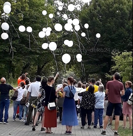 Ballonflug zu Beerdigung