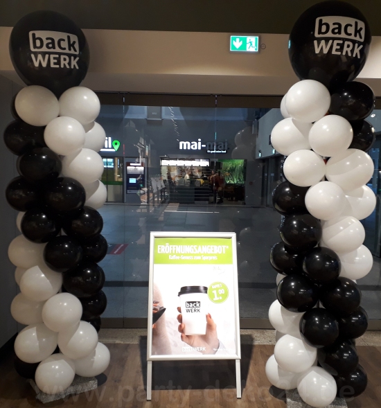 Werbung mit Luftballons: Ballonsäulen in Hildesheim