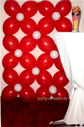 Messedeko: Ballonwand, die Wand aus Luftballons