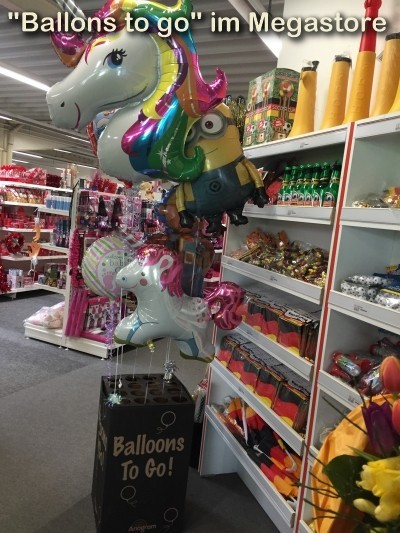 Ballons mit Helium im Megastore Hannover