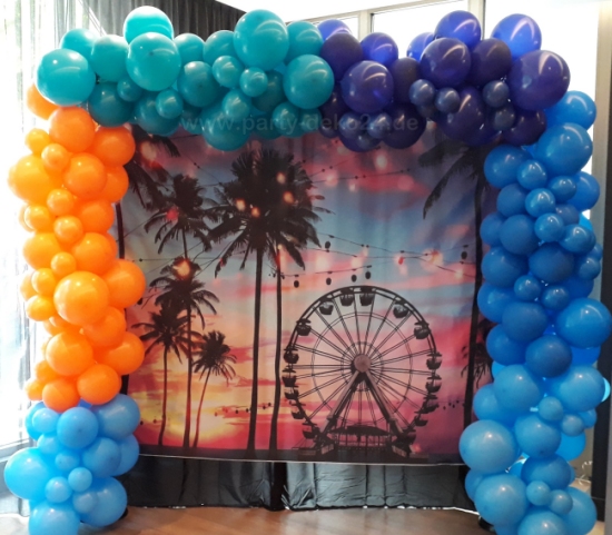 Foto Hintergrund mit Organic Ballongirlande Foto Hintergrund mit Organic Ballongirlande