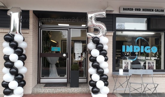 Geschäftsjubiläum Deko mit Zahlen Ballons