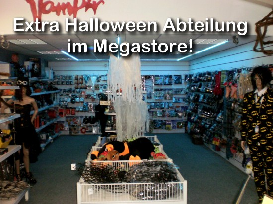 Halloween Shop im Party-, Deko-Megastore