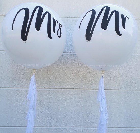 Hochzeitsdeko mit Heliumballons
