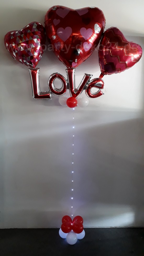 Valentinstag Deko, Loveparty Dekoration, Herzdeko Verlobung