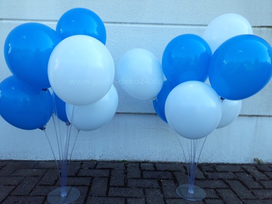 Oktoberfest dekorieren: Tischdeko mit Luftballons ohne Helium