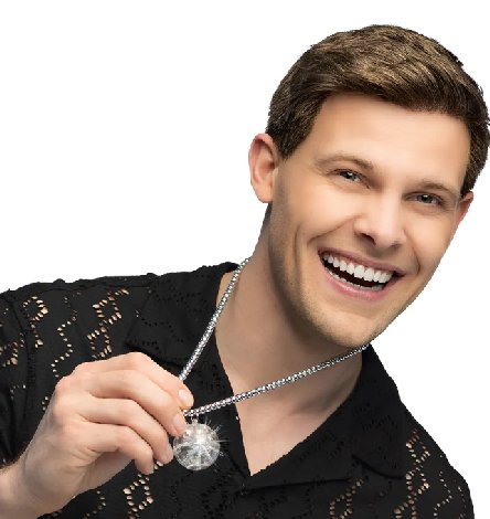 LED-Halskette Discokugel