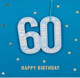 Depesche Karte zum 60.Geburtstag
