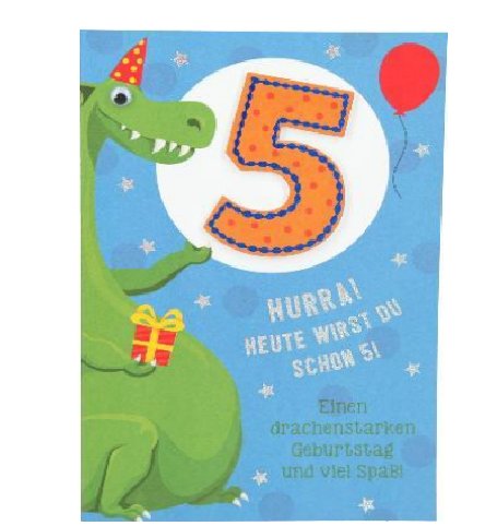 Karte zum 5.Geburtstag - Jungen Karte zum 5.Geburtstag - Jungen
