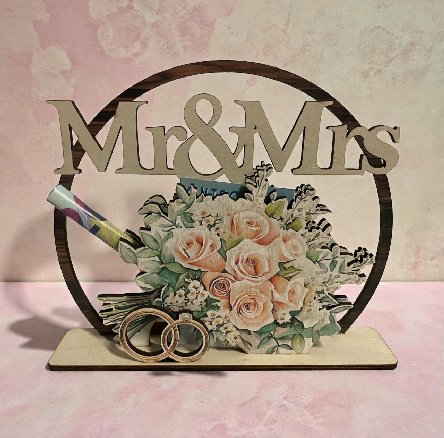 Geldgeschenk zur Hochzeit aus Holz