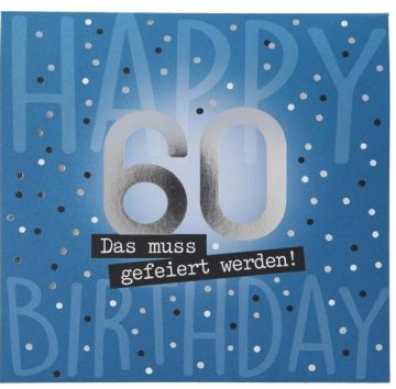 Pop up Musikkarte zum 60.Geburtstag