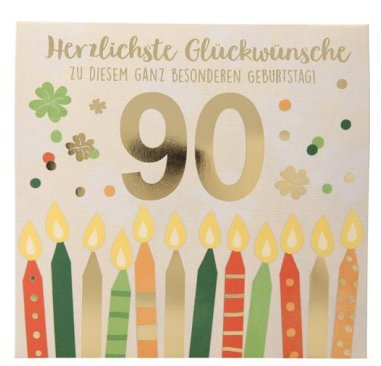 Pop up Musikkarte zum 90.Geburtstag