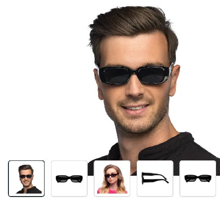 Partybrille Techno schwarz Partybrille Techno schwarz