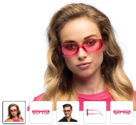 Partybrille Techno pink Partybrille Techno pink