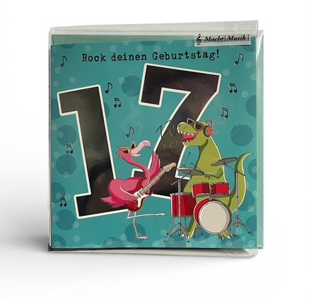 Musikkarte zum 17.Geburtstag Musikkarte zum 17.Geburtstag