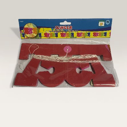 Papier Girlande mit Zahl 75