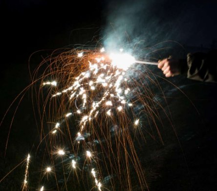 Feuerwerk -Glitzerregen, 4 Stück