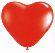 Romantik 50 Herz Ballons, rot