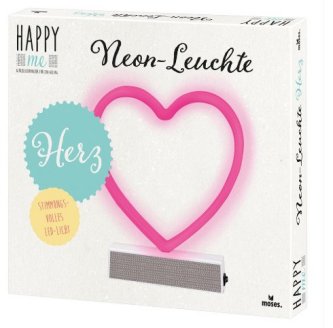 Happy me Neon-Leuchte Herz