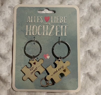 Schlüsselanhänger Set Hochzeit