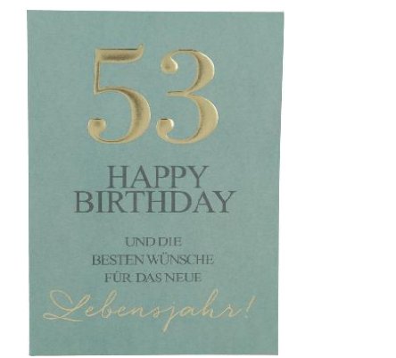 Karte zum 53.Geburtstag Karte zum 53.Geburtstag
