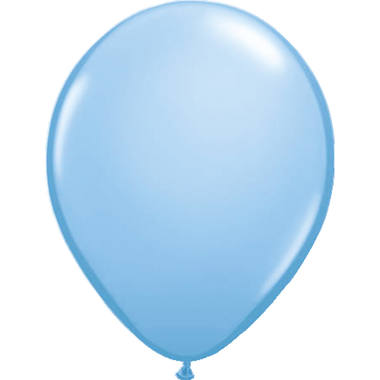 Hellblau Ballon Metallic 30 cm - 100 Stück