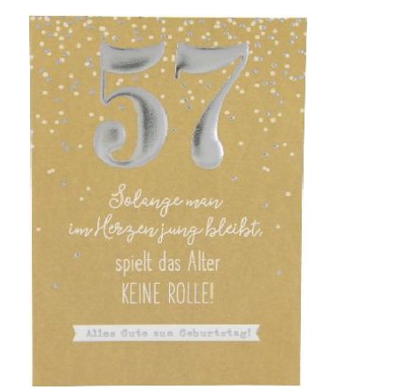 Karte zum 57.Geburtstag Karte zum 57.Geburtstag