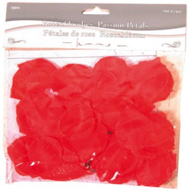 Luxuriöse rote Rosenblätter, 144 Stück