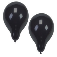 Luftballons Schwarz, 13 cm, 100 Stück