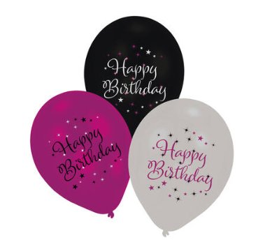 Luftballons zum Geburtstag STARLIGHT Luftballons zum Geburtstag STARLIGHT