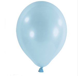 100 Luftballons 33cm - Pastell - Hellblau