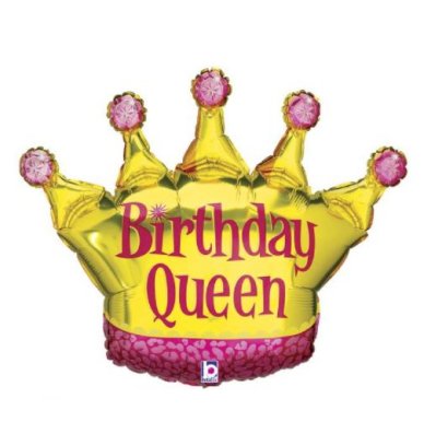 Birthday Queen Ballon als Krone