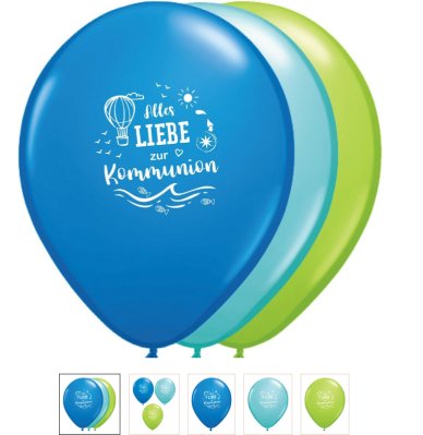 Kommunion - Luftballons mit Druck