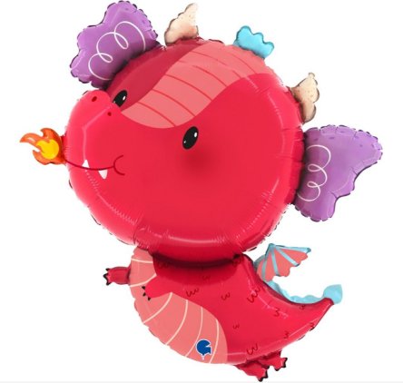 Folienballon lustiger Drache