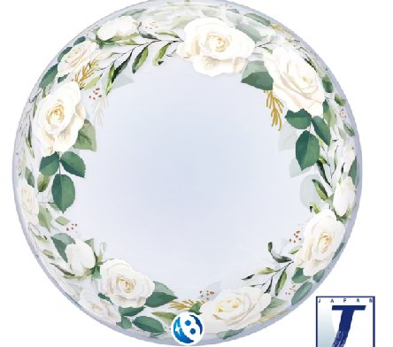 Deko Bubble Ballon Hochzeit, florales Design Deko Bubble Ballon Hochzeit, florales Design